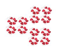 HOOTNEE Guirnalda de Corazones Colgante para San Valentín, 12 Piezas de PVC Reutilizable, Decoración Creativa para Fiestas, Adecuado para Hogar, Oficina y Eventos Festivos