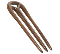 HOOTNEE Horquilla de Madera de Sándalo Estilo Chino Tridente Palillo Cabello Vintage Tamaño Mediano Accesorio para Mujer y Adolescentes Adecuado para Bodas y Fiestas