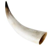 HOOTNEE Jarrón de Cuerno Auténtico Colgante, Decoración Tribal Sostenible, Pieza Artesanal de Cuerno de Toro para Pared, Arreglo Floral Vintage, Objeto Decorativo para Hogar