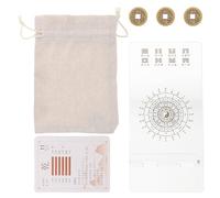 HOOTNEE Juego de Cartas de Adivinación I Ching 64 Hexagramas, Tarjetas del Oráculo Chinas para Principiantes, Baraja de Papel Soporte para Cartas, Accesorio Cultural y Colección de