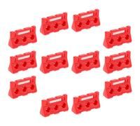 HOOTNEE Juguete Educativo De Señales De Tráfico y Barreras Miniatura para Niños, 12 Piezas Tamaño Pequeño En Plástico Rojo, Simulación De Obstáculos para Juegos De Mesa y Aprendizaje Vial