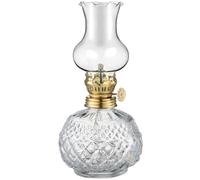 HOOTNEE Lámpara de Aceite de Vidrio Vintage Rústica Decorativa Mecha para Uso Interior en Navidad y Cafeterías Diseño Romántico