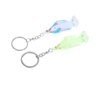 HOOTNEE Llaveros de Virgen María 2 Piezas Diseño Colorido y Fluorescente Acero Inoxidable y Plástico Resistente Adornos para Bolsos Mochilas y Fiestas de Bautizo Decoración