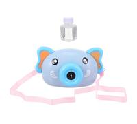 HOOTNEE Máquina de Burbujas Eléctrica Infantil con Música y Luces Diseño de Elefante Automática con Botellas de Líquido Juguete de Soplado para Pilas Incluidas