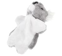 HOOTNEE Marioneta de Mano de Koala de Peluche Gris Oscuro, Juguete Interactivo, Marionetas de Animales Suaves para Desarrollo Motor y Juego Educativo Familiar