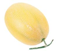HOOTNEE Melón Artificial Amarillo de Plástico Fruta Falsa Realista para Fotografía y Decoración Modelo de Fruta Artificial Ovalado para Estudio Temprano y Proyectos Creativos