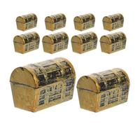 HOOTNEE Modelo Realista de Mini Cofres Pirata de Plástico 10 Piezas 5 Cofres Pequeños 37 CM 5 Grandes 58 CM para Decoración de Fiesta Pirata y Diseño de Escenas en Miniatura