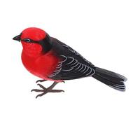 HOOTNEE Pájaro de Juguete Interactivo Sensor de Sonido y Luz Figura de Pájaro de Plástico Rojo Simulación Juguete Eléctrico Pilas Decoración Portátil para Interiores y Aprendizaje