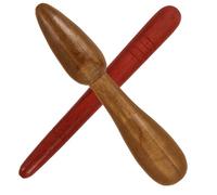 HOOTNEE Palitos de Madera para Masaje de Pies y Manos 2 Piezas, Palitos de Reflexología Podal Tamaño Pequeño, Herramienta Natural para Masaje Muscular y Relajación, Adecuado para Uso