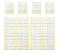 HOOTNEE Pegatinas para Uñas Postizas de Doble Cara, 6 Hojas, Adhesivo Transparente, Ovaladas, para Decoración de Uñas y Entusiastas de Uñas