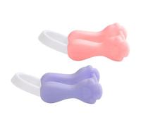 HOOTNEE Pinzas para Levantar y Moldear la Nariz 2 Piezas Silicona Colores Rosa y Morado Corrector Nasal Indoloro para Uso Adulto y Adecuado para Dormir y Cuidar el Puente Nasal