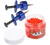 HOOTNEE Pinzas para Lombrices Rojas Bandas Elásticas 1,5x3 Cm, Set de 2 Pinzas Azules y 3000 Bandas para Cebo de Pesca al Aire Libre, Herramientas para Atar y Sujetar Gusanos de Sangre