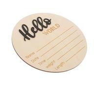 HOOTNEE Placa De Madera De Bienvenida &Quot;Oh Beso Hola&Quot; Para Personalizar Para Habitación De Bebé Anuncio De Nacimiento Letrero Con Nombre Para Recién Nacidos Letreros De