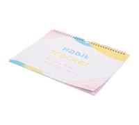 HOOTNEE Planificador sin Fecha para Seguimiento de Hábitos y Objetivos Diario Inglés con Diseño Minimalista Amarillo para Organización Personal y Propósitos Diarios