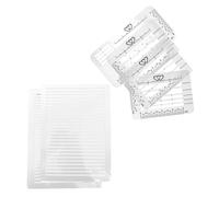 HOOTNEE Plantillas de Dibujo Regla de Plástico Set de 6 Piezas 4 Modelos 2 Plantillas Examen y Cartas Herramienta Portátil para Manualidades y Educación