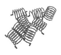 HOOTNEE Red Militar de Protección Alambre de Cerca Gris Oscuro, 8 Piezas Resortes Elásticos para Juegos de Bloques de Construcción y Accesorios de Equipo Militar