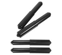HOOTNEE Rodillo Repuesto de Plástico Negro Resorte Varilla Extensible para Portarrollos de Papel Higiénico 4 Unidades Compatible Portarrollos Flexibles Accesorio para Baño Doméstico y