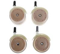 HOOTNEE Ruedas de Repuesto para Andador de Ñiño 4 Piezas Ruedas Giratorias Silenciosas y Resistentes de Plástico para Cochecito Infantil Accesorio Compatible Pisos de Madera y Cerámica
