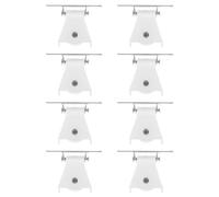 HOOTNEE Ruedas para Cortinas Romanas 8 Piezas de Hierro y Plástico, Accesorio para Persianas del Hogar, Poleas Compactas para Ventanas, Dormitorios y Oficinas, Cierre de Cordón