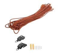 HOOTNEE Sistema de Elevación para Persianas Enrollables Cordón Resistente para Cortinas de Bambú y Fibra Vegetal Herrajes Metálicos Duraderos Accesorios Completos para Reparación y