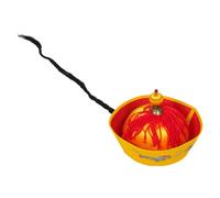 HOOTNEE Sombrero Chino Antiguo con Motivos Dragón y Trenza Accesorio Auténtico para Cosplay Representaciones Teatrales y Fiestas Temáticas Material y Resistente