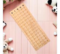 HOOTNEE Tablero de Bingo de Madera Maciza 75 Soporte para Bolas Accesorio Montessori Educativo para Juego de Mesa Matemático para Fiestas y Aprendizaje Temprano