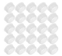 HOOTNEE Tapón Interior de Plástico para Botella Cosmética de 24 Mm Orificio, Pack de 100 Unidades Hermético Prueba de Fugas, Adecuado para Lociones y Envases de Viaje