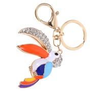 HOOTNEE Tucán llavero cadena de llaves de mochila llavero encanto llavero kawaii llavero de llavero playa favores de fiesta en la piscina colgantes de monedero para bolsos aleación