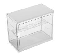 HOOTNEE Vitrina Acrílica Transparente para Figuras de Acción Caja Expositora Grande Estante Ajustable Protección Antipolvo para Coleccionables y Almacenamiento Seguro