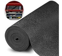 HooTown Caja de herramientas profesional Shelf Liner mate, 3 mm de grosor, fácil corte, alfombrilla antideslizante para cajones, caja de herramientas, coche, cocina, garaje (40,6 cm x 487 cm, negro)