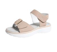 HOOUDO Sandali Donna Chiusi Davanti Mode Sandalias Mujer Verano Ligera Chanclas Flexibles Ligera Anchas Zapatos Verano Práctica Tallas Grandes Zapatos Uso Diario