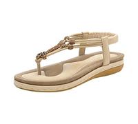HOOUDO Sandalias Comodas Mujer,Sandalias Tacon Mujer,Zapatos Antideslizantes,Zapatos Comodos,Chanclas de Verano Piel,Chanclas Playa,Zapatillas de Verano Casa,Zapatillas Piel