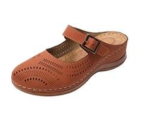 HOOUDO Sandalias Doradas Mujer,Sandalias Tacon Mujer,Zapatos Ortopedicos,Zapatos Sanitarios,Chanclas Verano,Chanclas Playa Plataforma,Zapatillas Ciclismo,Zapatillas Casual
