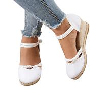 HOOUDO Sandalias Mujer Comodas,Sandalias de Vestir Mujer,Tinte Zapatos,Zapatos Rojos de Tacon,Chanclas Piscina,Chanclas Playa,Zapatillas Verano,Zapatillas Verano