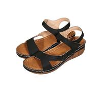 HOOUDO Sandalias Mujer Comodas,Sandalias Doradas,Zapatos Ortopedicos,Zapatos Rojos,Zapatillas De Verano,Zapatillas Trekking