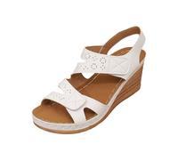 HOOUDO Sandalias Mujer Comodas,Sandalias Senderismo Mujer,Zapatos Senderismo,Zapatos Verdes de Fiesta,Chanclas con Plataforma Verano Comodos,Chanclas Ortopedicas,Zapatillas Piel,Zapatillas de Agua
