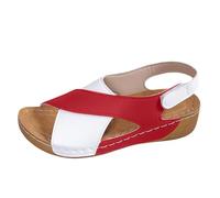 HOOUDO Sandalias Senderismo Mujer,Sandalias Playa Mujer,Zapatos Rojos,Zapatos Ancho Especial,Zapatillas De Vestir,Zapatillas Running