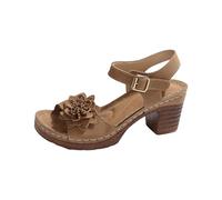 HOOUDO Sandalias Tacon Dorada,Sandalias Mujer Comodas,Ligero Verano Zapatos De Casual Zapatos Comodos De Vestir Trabajo Fiesta