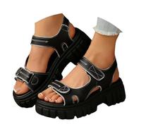 HOOUDO Sandalias Trekking Mujer,Sandalias Planas Mujer,Zapatos Comodos,Zapatos Comodos,Zapatillas Negras Vestir Hoff,Zapatillas Casual Negras Vestir