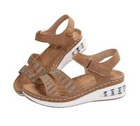 HOOUDO Sandalias Verano Mujer,Sandalias Mujer Tacon,Zapatos Rojos,Zapatos Comodos Vestir,Zapatillas Deportivas,Cordones Elasticos Zapatillas Deporte