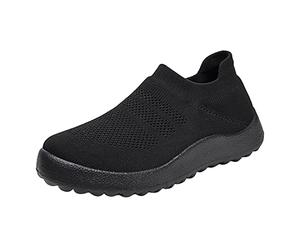 HOOUDO Zapatillas Deporte Zapatillas Andar Mujer Zapatos Pies Anchos Zapatos Destalonados Deportivas Casual De Verano Sin Cordones