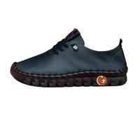 HOOUDO Zapatillas Mujer Deportivas Cordones Elasticos Zapatillas Deporte Zapatos CuñA Zapatos Ancho Especial Verano Comodas De De Verano De Vestir