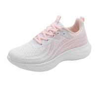 HOOUDO Zapatillas Verano Mujer,Zapatillas Casual Mujer,Zapatos de Trabajo Zapatos Comodos Plataforma Verano Fascitis Plantar Running Negras Vestir Blancas Piel Only