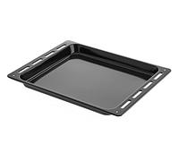 Hoover 42820218 Bandeja de horno, accesorio original, bandeja de apoyo, rectangular, esmaltada, 37x46x4 cm, negra