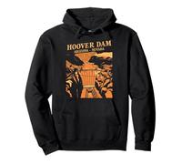 Hoover Dam Arizona Nevada Retro Canyon - Recuerdo Sudadera con Capucha