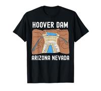 Hoover Dam Nevada Arizona Road Trip Sightseeing Camiseta