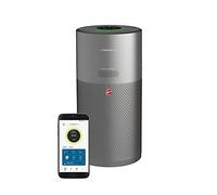 Hoover H-PURIFIER 500 - HHP55CA - Purificador de aire inteligente,Difusor esencias y probióticos, Multisensores, Wi-Fi, Filtro tres capas (hepa 13),Inactivación polen, Alertas CO, CADR 330m3/h, Gris