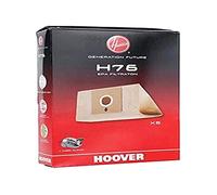 Hoover H76 - Bolsa de Papel, Bolsa antiolor para aspiradoras con triple capa, materiales ultra resistentes, con cierre higiénico deslizante, El paquete contiene 5 bolsas, Original