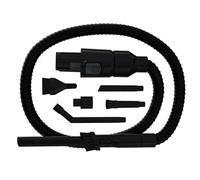 Hoover HCKHF Juego de accesorios para coche que incluye una manguera flexible, un conector y cuatro accesorios de limpieza, negro, accesorio original, compatible HF2, HF4, HF9, HFX, HF1 Plus