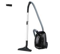 Hoover HE1 Compact - Aspirador con Bolsa para Suelos Duros y alfombras, con Cable, Filtro EPA, Bolsa de 2,5L, Accesorios Integrados y Radio de acción de 7,5 m [HEZ107HM]